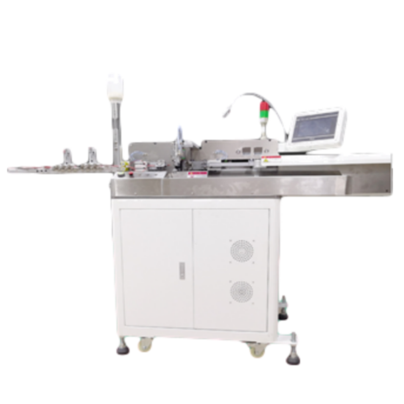 全自動(dòng)八線(xiàn)扭線(xiàn)沾錫機(jī) 雙頭裁線(xiàn)剝皮端子上錫電腦剝線(xiàn)沾錫端子機(jī)