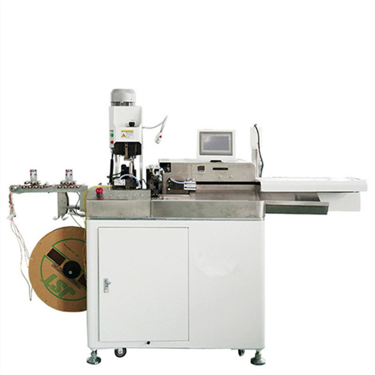 中山文忠電子線多功能前后剝沾錫 雙頭沾錫壓端機(jī)并線 后端壓端